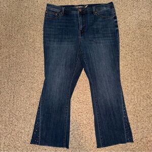 Seven7 Flare Jeans with Rhinestones